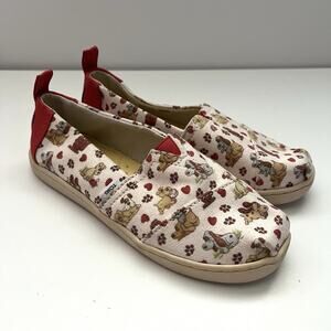 Toms Classics Canvas Slip On Alpargata Flat Shoes Pound Puppy Puppies Youth 13.5